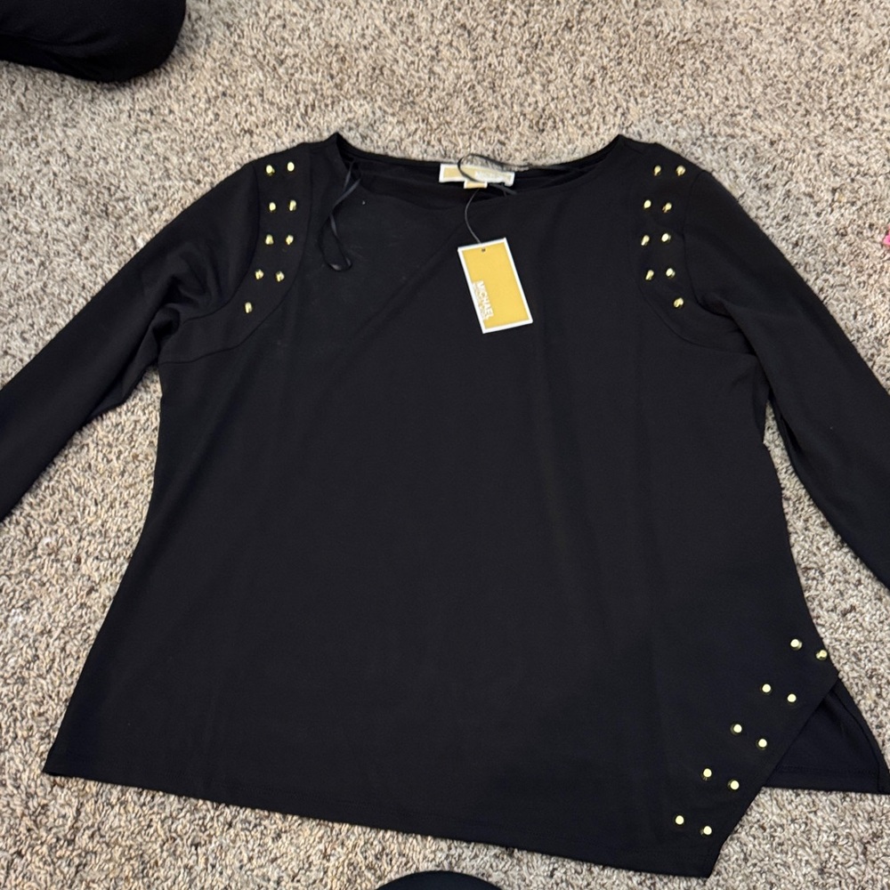 Michael Michael kors. Black Studded Women's Top